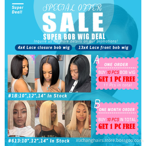 Cheap Short Wigs Raw Peruvian Bob Wig,Bob Wigs Brazilian Human Hair Lace Front,4*4 13*4 8-14 Inch Glueless Bob Wigs With Bangs